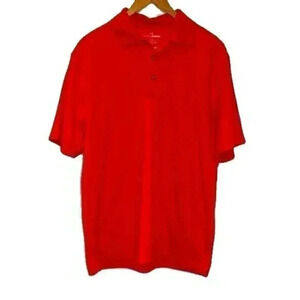 Grand Slam Mens Red Golf Shirt Polo Size Medium